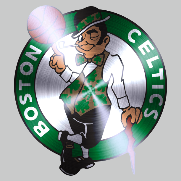 Boston Celtics Stainless steel logo vinyl decal